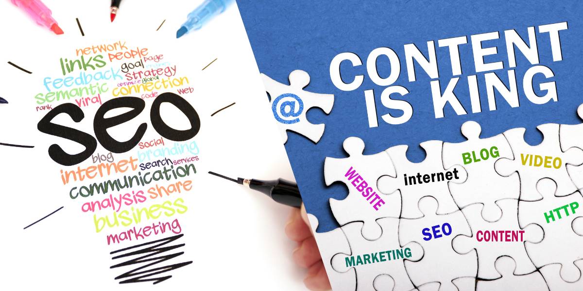 Are SEO and content marketing the same?